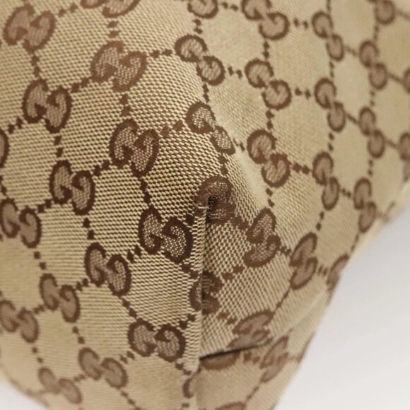 GUCCI GG Canvas Web Sherry Line Shoulder Bag Beige Green Red 189751 Auth am8390 - Picture 5 of 16